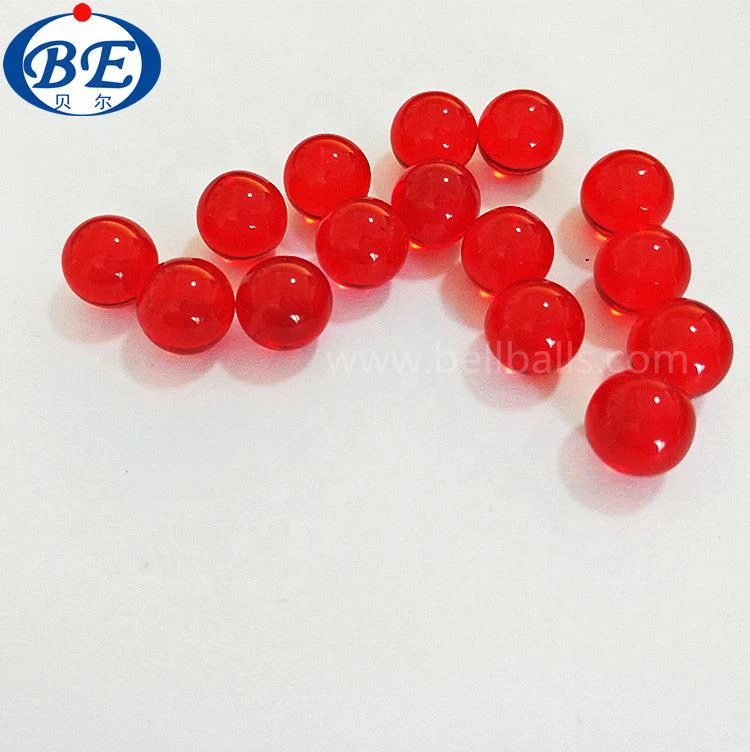 round smooth red glass 8 mm beads